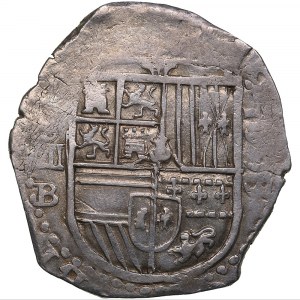 Spain 4 reales 1593 B - Philipp II (1556-1598)