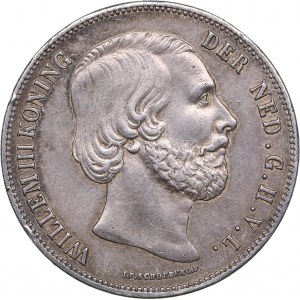 Netherlands 2 1/2 gulden 1858