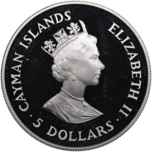 Cayman Islands 5 dollars 1993