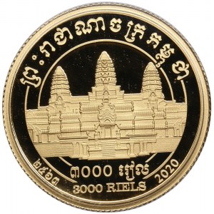 Cambodia 3000 riels 2020 - The Countdown to Tokyo