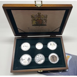 Set of coins: Canada, Great Britain, Russia, USA, France, Australia (6)