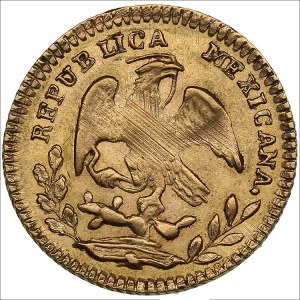 Mexico 1/2 escudo 1858