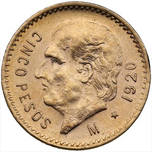 Mexico 5 pesos 1920