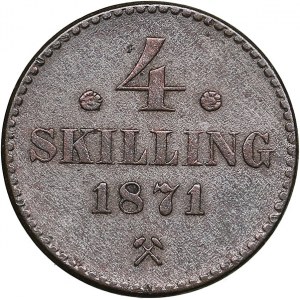 Norway 4 skilling 1871