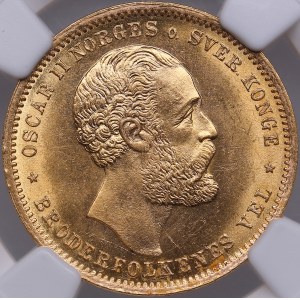 Norway 20 kroner 1902 - NGC MS 63