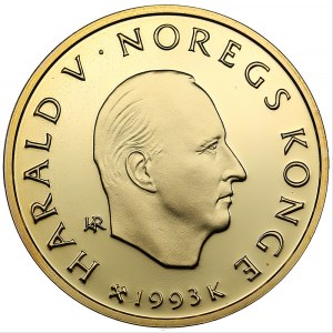 Norway 1500 kroner 1993 - Olympics Lillehammer 1994