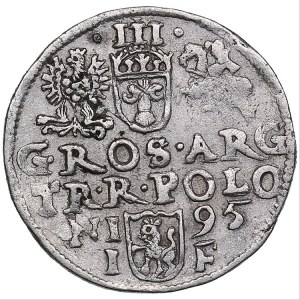 Poland, Olkusz 3 grosz 1595 - Sigismund III (1587-1632)