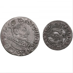 Poland 3 grosz 1622 & Solidus 1613 - Sigismund III (1587–1632) (2)