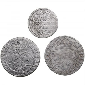 Poland 6 grossus 1626, 1627; 3 grossus 1623 - Sigismund III (1587-1632) (3)