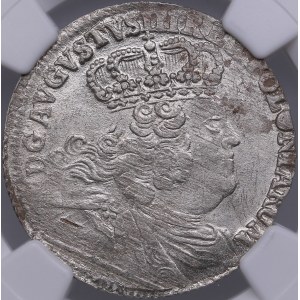 Poland Ort (18 grossus) 1754 EC - NGC MS 64