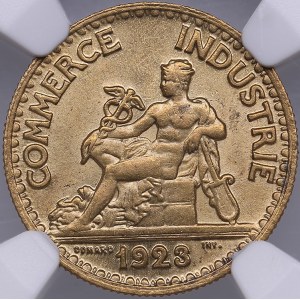 France 50 centimes 1923 - NGC MS 66