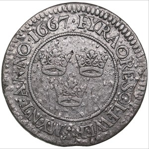 Sweden 4 öre 1667 - Karl XI (1660-1697)