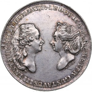 Sweden medal Swedish Academy - Gustav III, with Lovisa Ulrika (1771–1792)