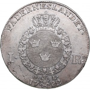 Sweden 1 Riksdaler 1782 - Gustav III (1771-1792)
