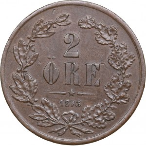 Sweden 2 öre 1873 - Oscar II (1872-1907)