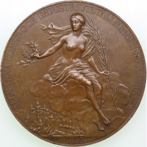 Sweden medal General Art and Industrial Exposition of Stockholm of 1897