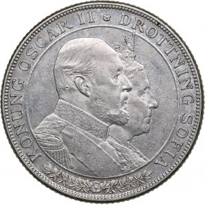 Sweden 2 kronor 1907 - Oscar II (1872-1907)
