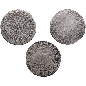 Germany, Prussia Grossus 1537, 1542, 1547 (3)