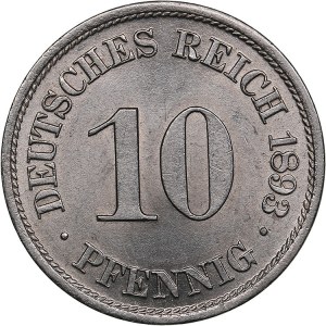Germany 10 pfennig 1893 A