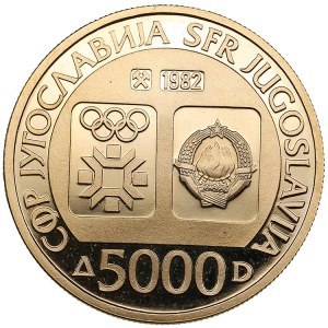 Yugoslavia 5000 dinars 1982 - Olympics