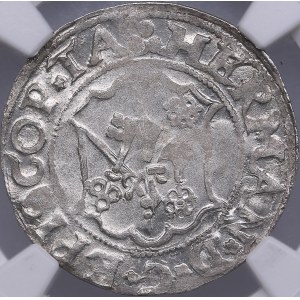 Dorpat Ferding ND (1558) - Hermann II Wesel (1552-1558) - NGC MS 63