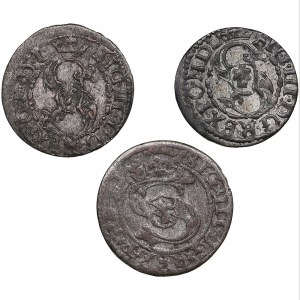Riga, Poland solidus 1599, 1618, 1619 - Sigismund III (1587-1632) (3)