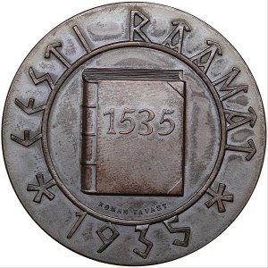 Estonian medal Estonian book 1935