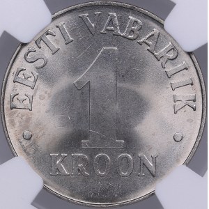 Estonia 1 kroon 1992 - NGC MS 65