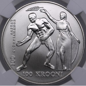 Estonia 100 krooni 1996 - Olympics - NGC MS 69