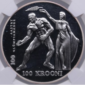 Estonia 100 krooni 1996 - Olympics - NGC PF 69 ULTRA CAMEO