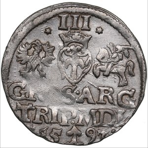 Lithuania, Vilnius, Poland 3 grosz 1597 - Sigismund III (1587–1632)