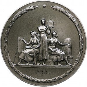 Russia - USSR medal 200 years of the USSR Academy of Arts, white metal, 1957