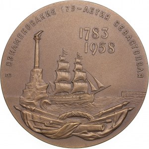 Russia - USSR medal 175 years since the founding of the city of Sevastopol, 1958