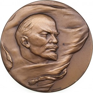 Russia - USSR medal Lenin is alive forever. 40 years of the Great October Socialist Revolution, 1958