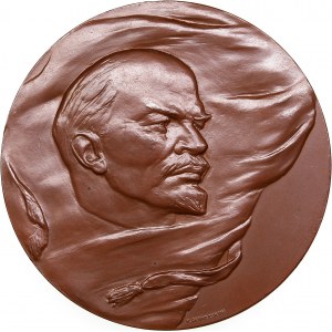 Russia - USSR medal Lenin is alive forever. 40 years of the Great October Socialist Revolution, 1958