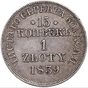 Russia, Poland 15 kopecks - 1 zloty 1839 MW