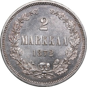 Russia, Finland 2 markkaa 1872 S
