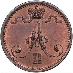 Russia, Finland 1 pennia 1874