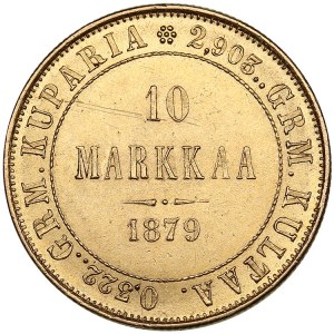 Russia, Finland 10 markkaa 1879 S