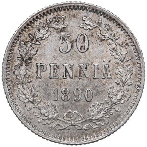 Russia, Finland 50 pennia 1890 L