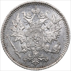 Russia, Finland 25 pennia 1891 L
