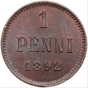 Russia, Finland 1 penni 1892