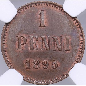 Russia, Finland 1 penni 1895 - NGC MS 64 BN