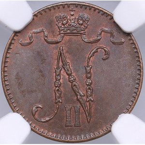 Russia, Finland 1 penni 1895 - NGC MS 64 BN