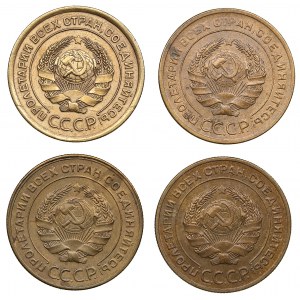 Russia - USSR 5 kopecks 1926, 1928, 1929, 1930 (4)