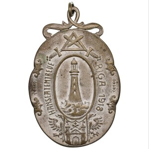 Latvia medal Hanseatentreue Riga - 1918