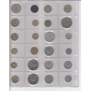 Coin lots: Estonia, Russia, USSR, Latvia, Poland (24)