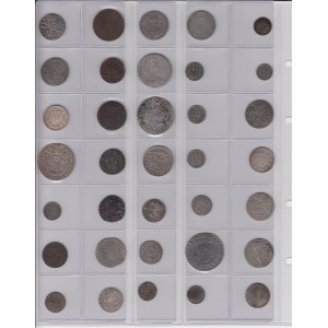 Coin lots: Poland, German East Africa, Austria-Hungary, Lithuania, Germany, Riga (35)