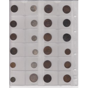 Coin lots: Finland (Russian), Sweden, Denmark (24)