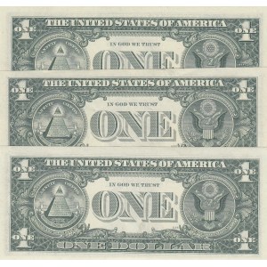 USA 1 dollar 1963 (3) Replacement notes